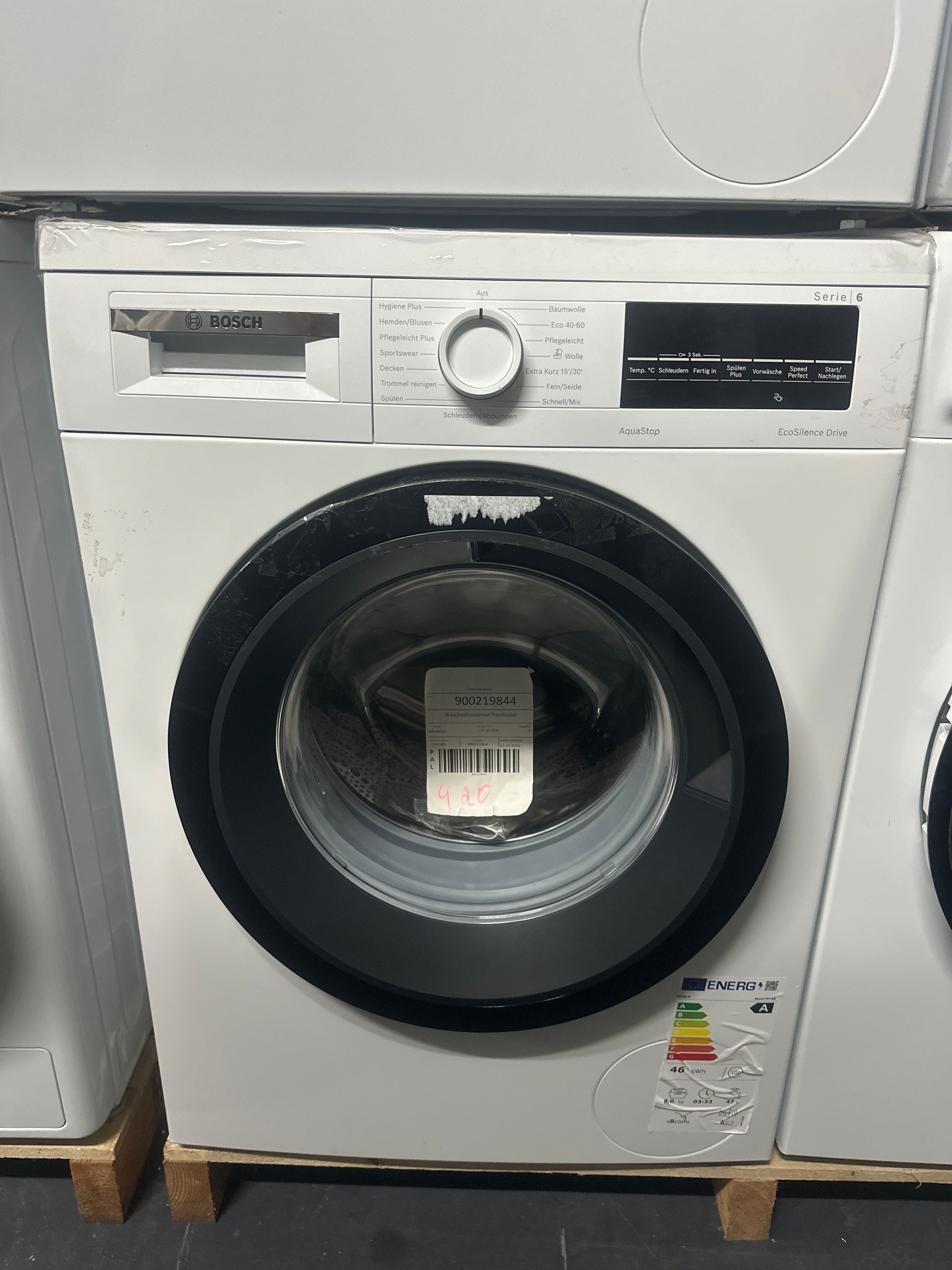 Máquina de Lavar Roupa Bosch WGG244140 Serie 6 9kg A 69dB