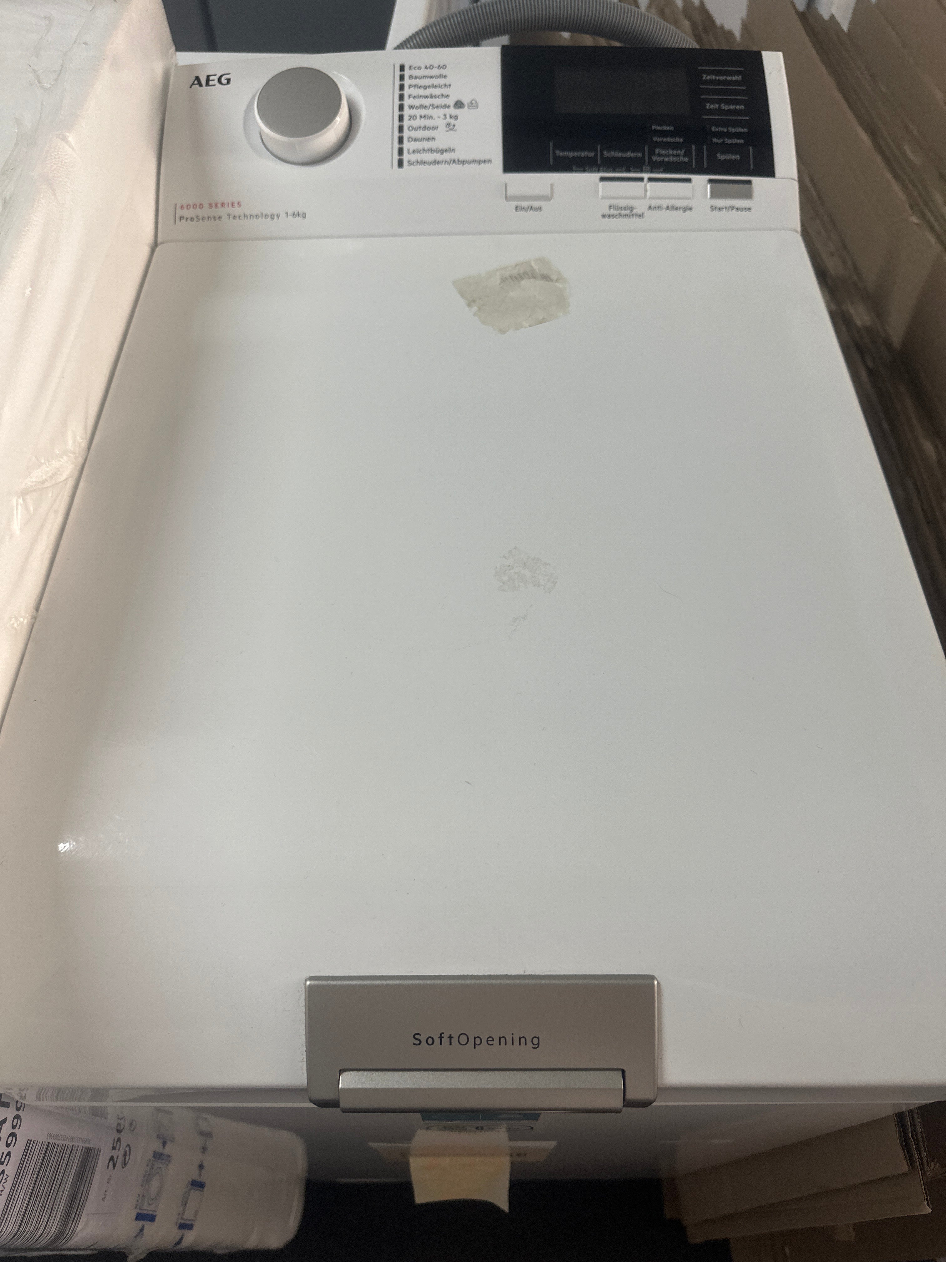 Máquina de Lavar Roupa AEG LTR6A360TL 6kg A Superior 40cm