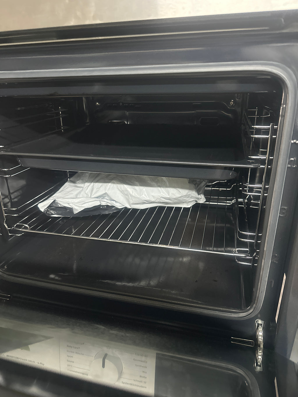 Conjunto Forno e Placa Siemens EQ110KA0Z 66L A Prateado