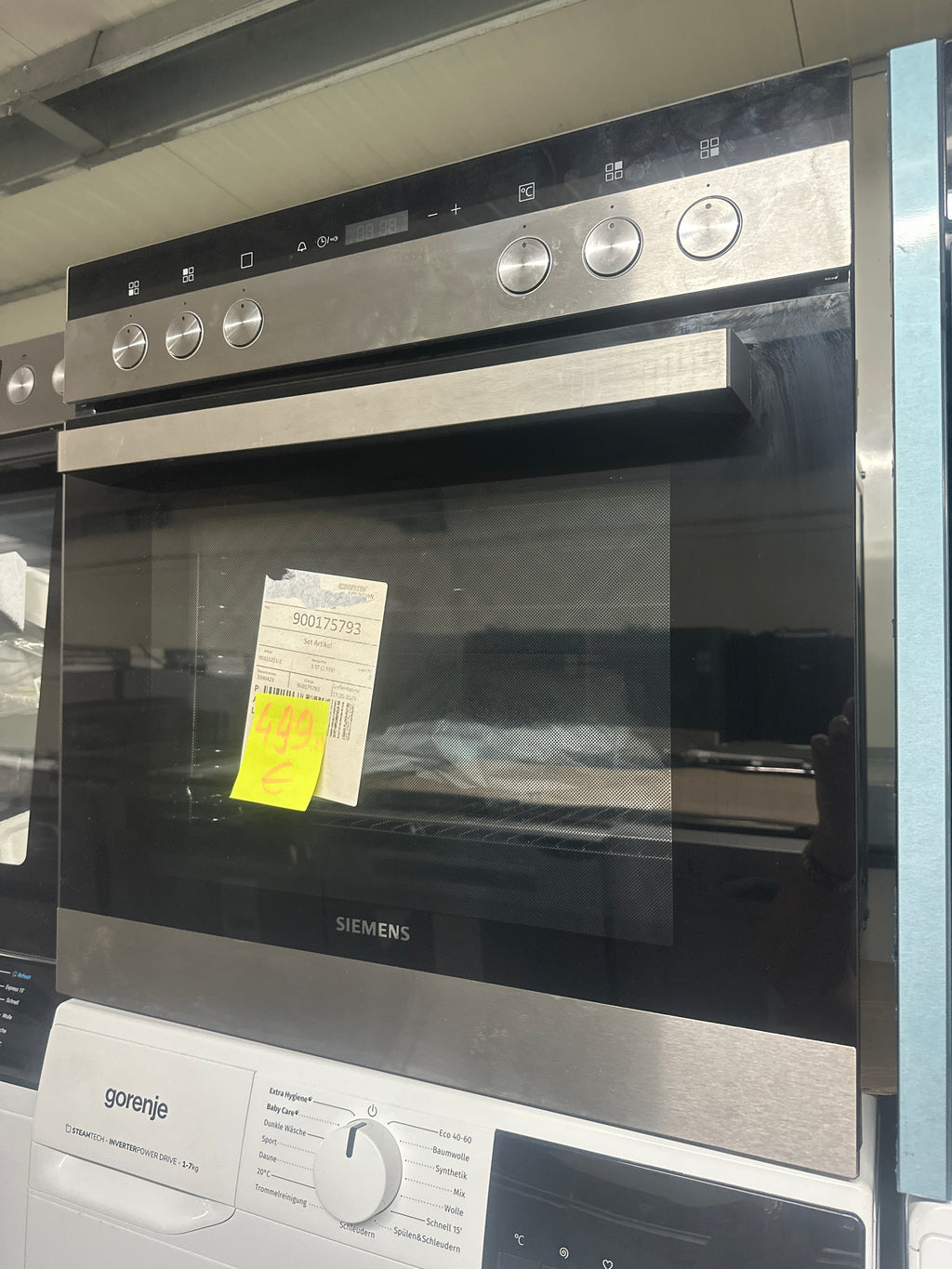 Conjunto Forno e Placa Siemens EQ110KA0Z 66L A Prateado