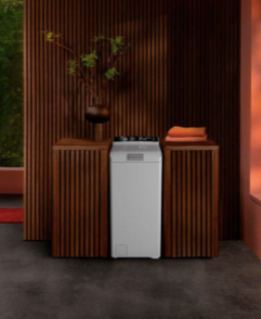 Máquina de Lavar Roupa AEG LTR6A360TL 6kg Classe A Carregamento Superior 40cm ProSense AquaControl 1300RPM Branco - Vista Frontal