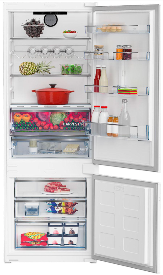 Frigorífico Combinado Beko BCSE400E40SN 400L Classe E